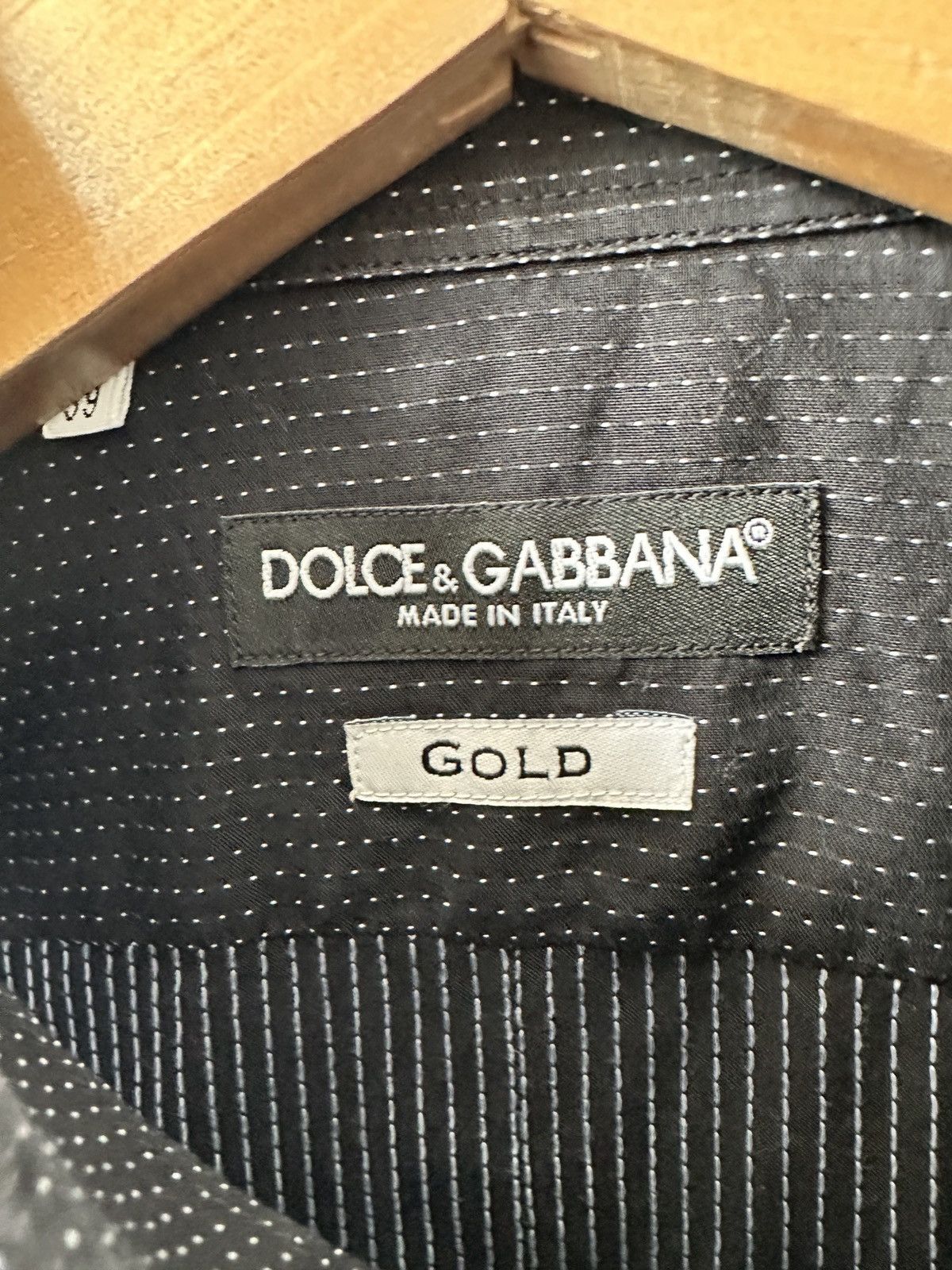 Dolce & Gabbana Dolce & Gabbana Black Gold Collection Shirt, Slim Fit Size US S / EU 44-46 / 1 - 6 Thumbnail