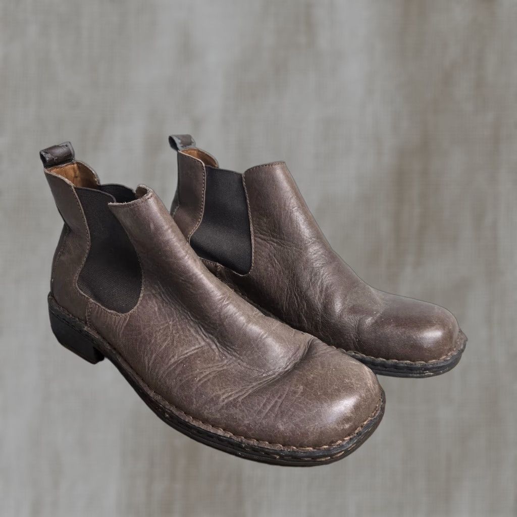 Dockers VINTAGE Dockers Ransom Chelsea Boots Men’s Size 12 Brown Slip-On Ankle Round Toe Leather Outsole Size US 12 / EU 45 - 1 Thumbnail