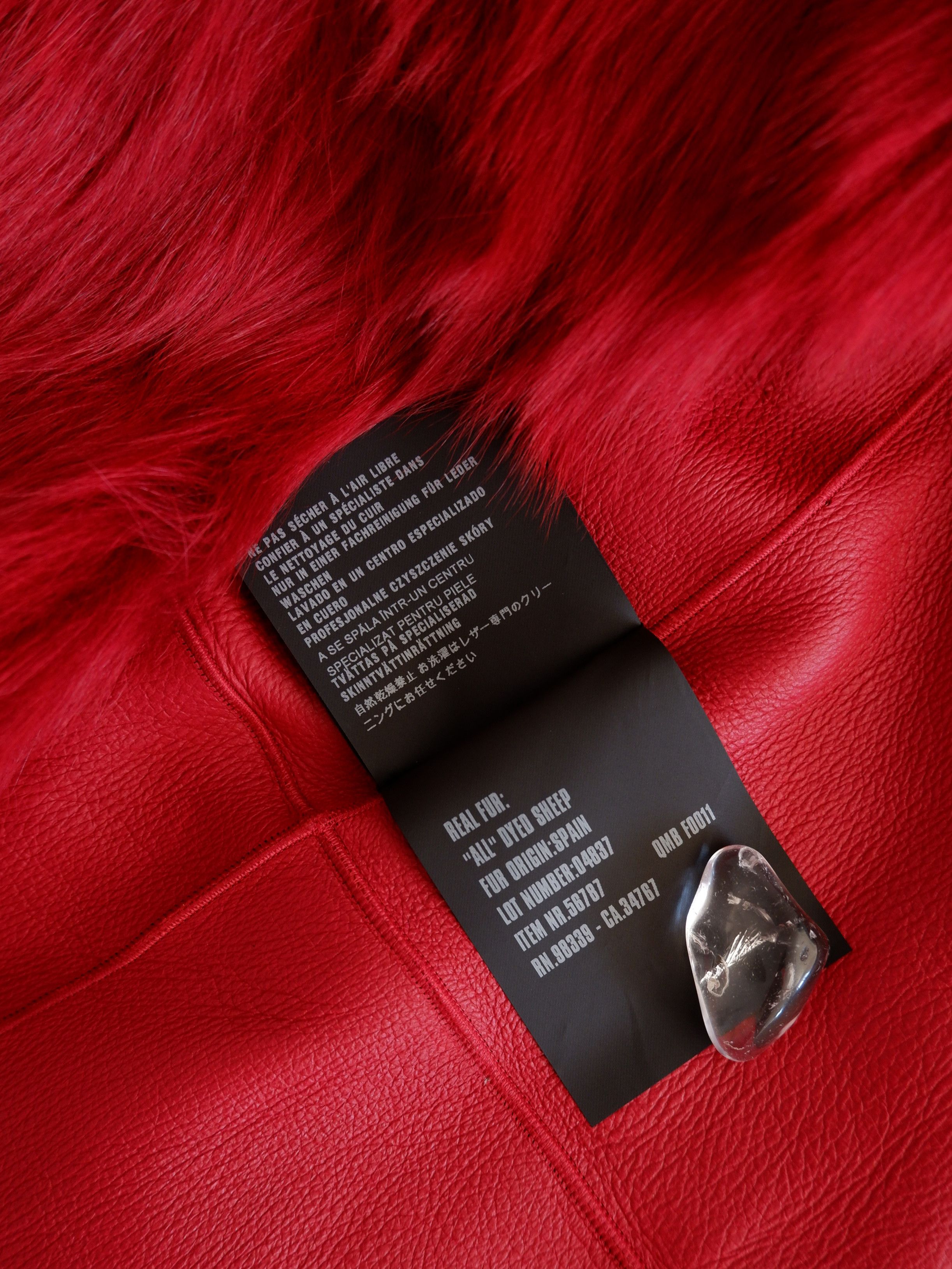 Prada Last drop! Prada red dyed sheep fur coat AW17 Size S / US 4 / IT 40 - 12 Thumbnail