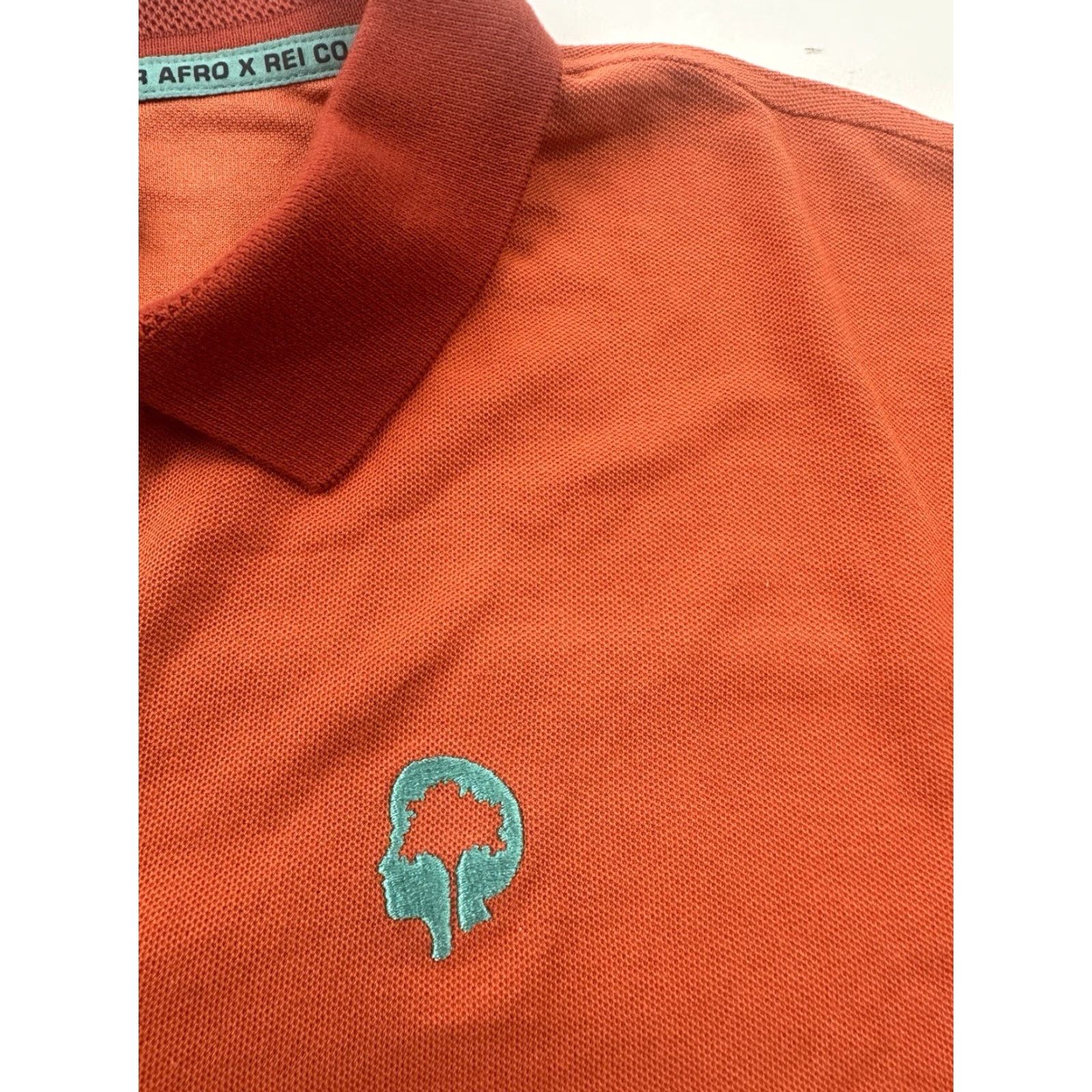 Vintage REI Shirt Womens XL Orange Polo Short Sleeve Cropped Outdoors Co-Op Size XL / US 12-14 / IT 48-50 - 6 Thumbnail
