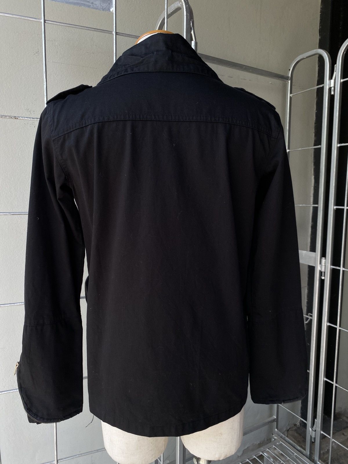 HARE Hare Black Biker Cargo Denim Jacket. Size US M / EU 48-50 / 2 - 2 Thumbnail