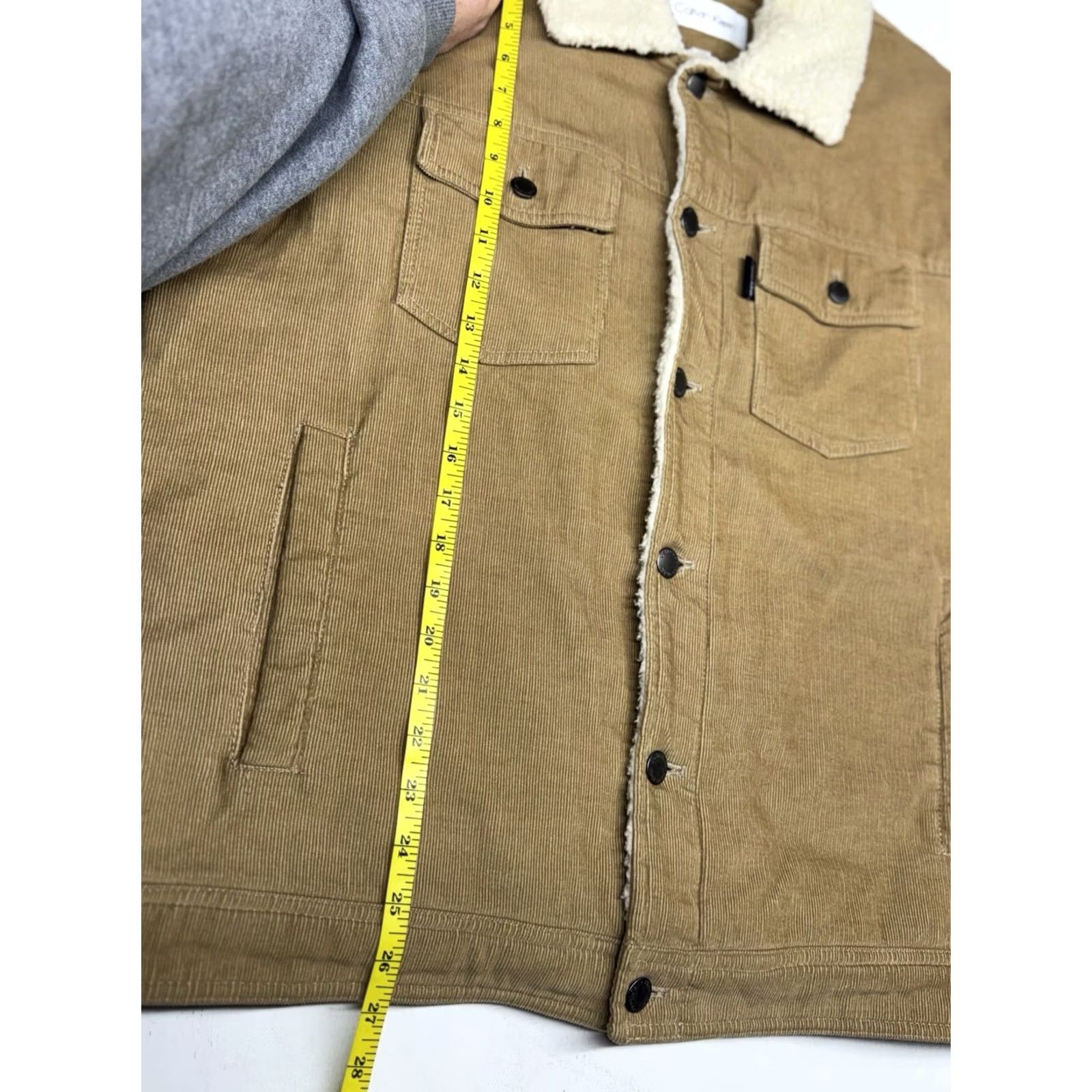 Calvin Klein Calvin Klein Jacket Corduroy Trucker Bomber L Brown Men Size US L / EU 52-54 / 3 - 4 Thumbnail