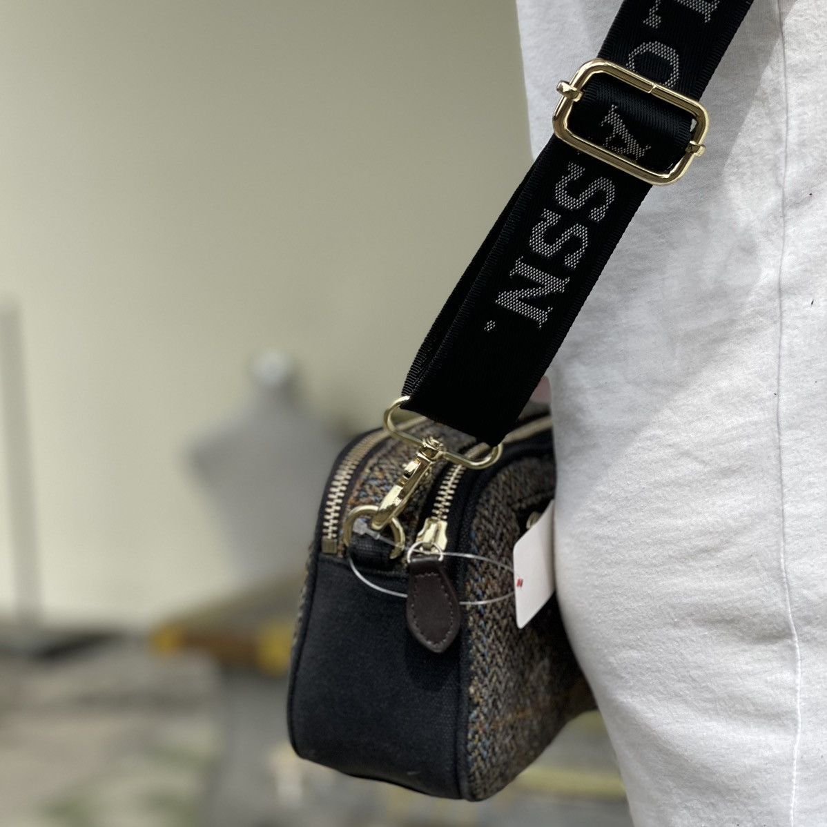 Harris Tweed × U.S. Polo Assn. 🔥 RARE U.S POLO ASSN X HARRIS TWEED WOOL CROSSBODY Size ONE SIZE - 3 Thumbnail
