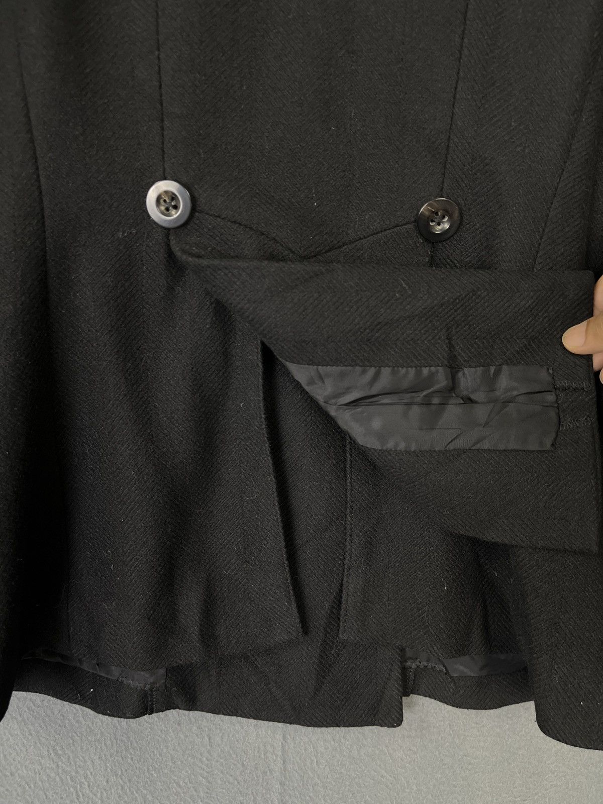 Ralph Lauren Ralph Lauren Black Wool Double Breasted Jacket Size S / US 4 / IT 40 - 7 Thumbnail