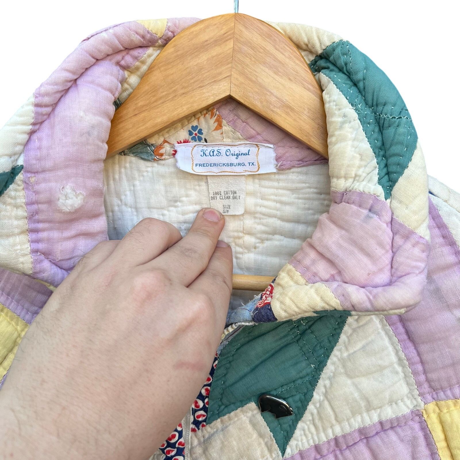 & Other Stories Rare Vintage 70’s Hand Quilted Zip Up Jacket Size XL 23x29 Size US XL / EU 56 / 4 - 6 Thumbnail