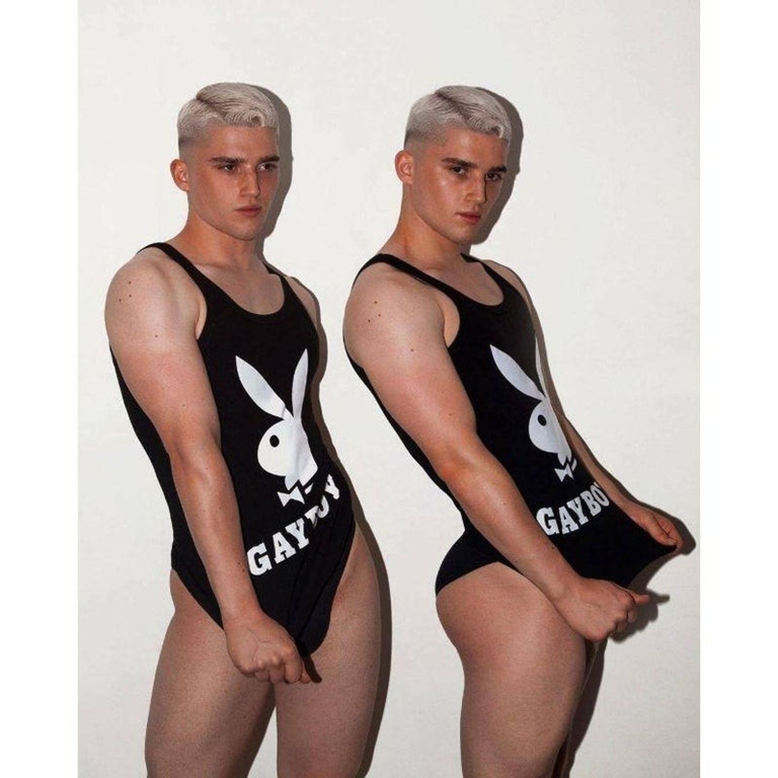 Moschino AW19 MOSCHINO Couture Jeremy Scott PLAYBOY GAYBOY TANK TOP Size US S / EU 44-46 / 1 - 1 Thumbnail