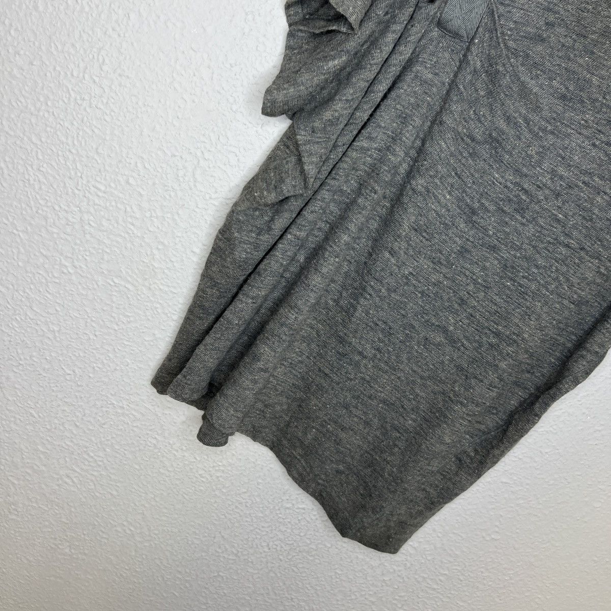 Designer × Issey Miyake Vintage Issey Miyake Tshirt Tee Top Designer Linen Grey 80s Size US M / EU 48-50 / 2 - 2 Thumbnail