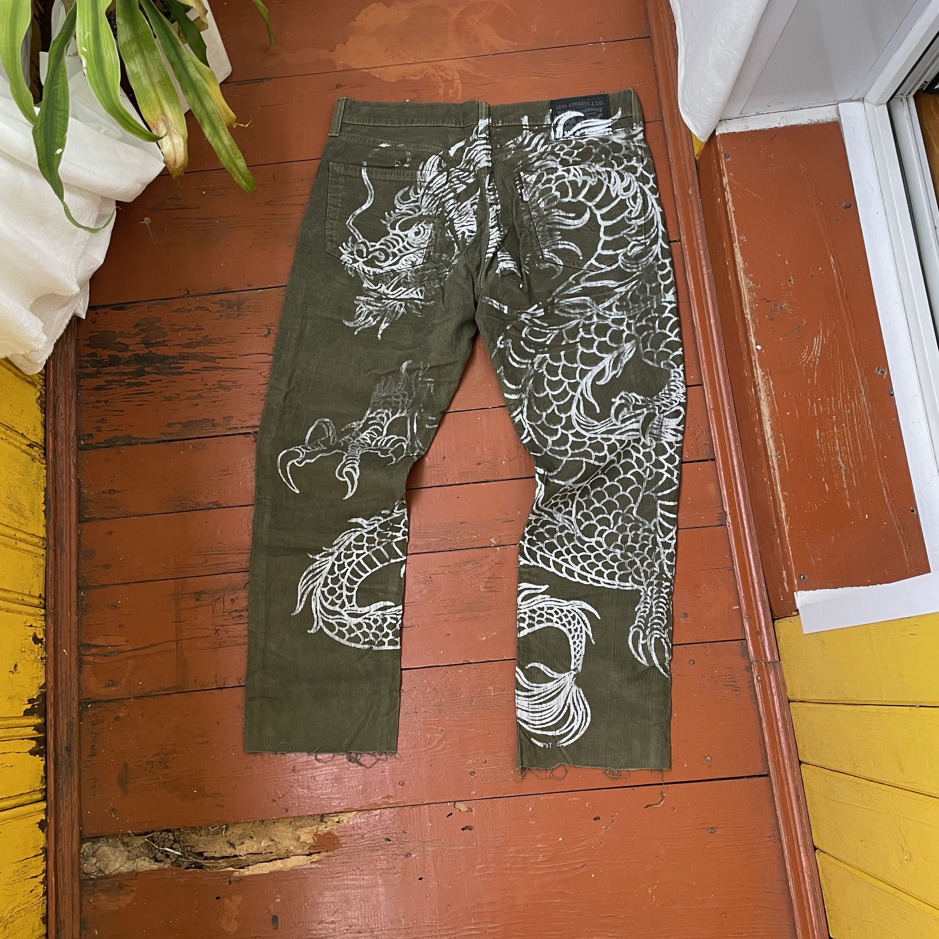 Levi's Custom Levi's Dragon yk2 grunge opium faded distressed Size US 33 - 3 Thumbnail