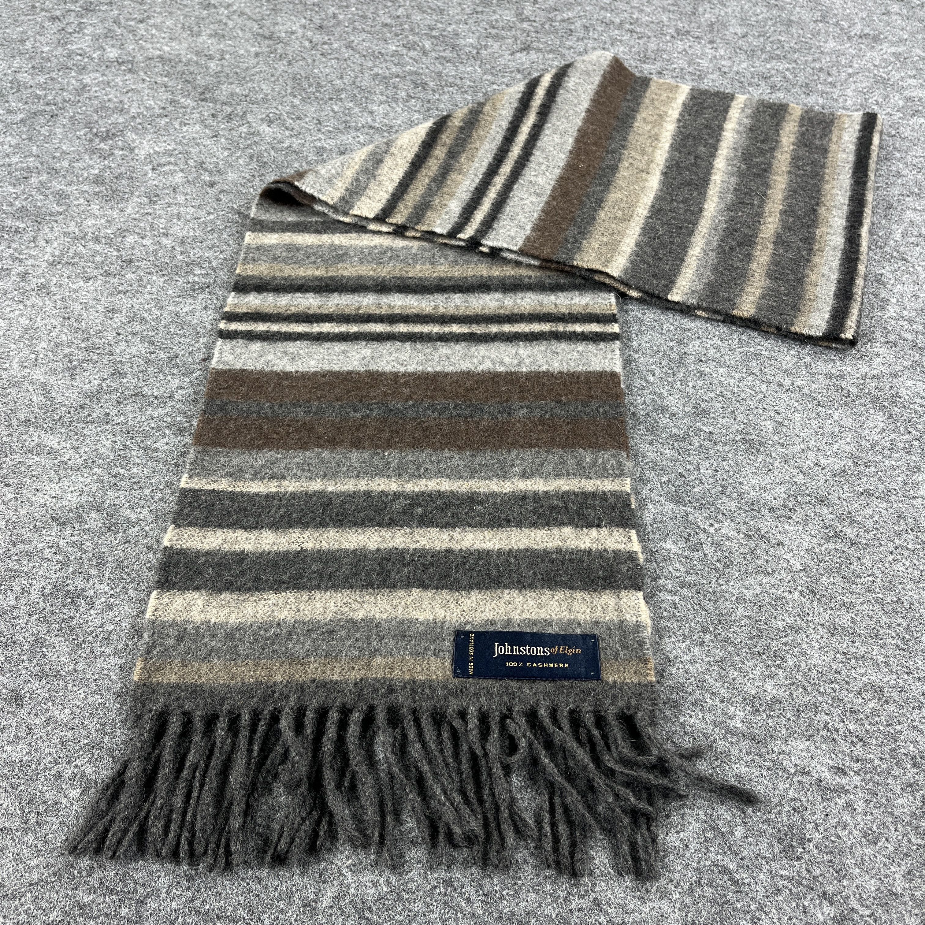 Johnstons Of Elgin × Vintage Johnstons Of Elgin Scarf / Muffler / Neckwear T1062 Size ONE SIZE - 4 Thumbnail