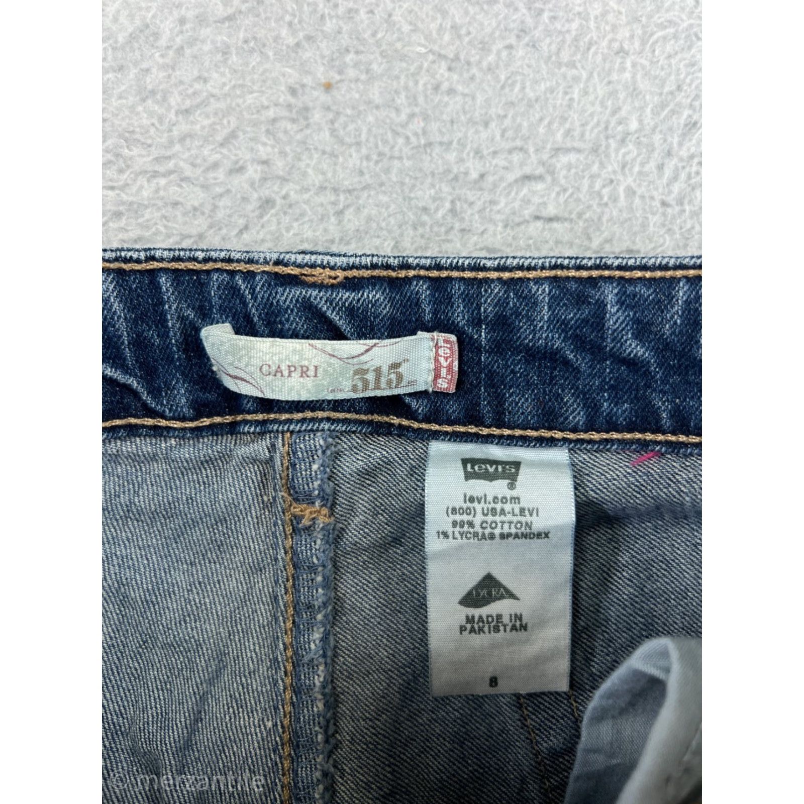 Levi's Levis Jeans Women 8 Blue Denim 515 Bootcut Mid Rise 29x27 Cotton Blend Zip Pockets Distressed Stretch Regular 5-Pocket Design Womens Jeans Size 30" / US 8 / IT 44 - 4 Thumbnail