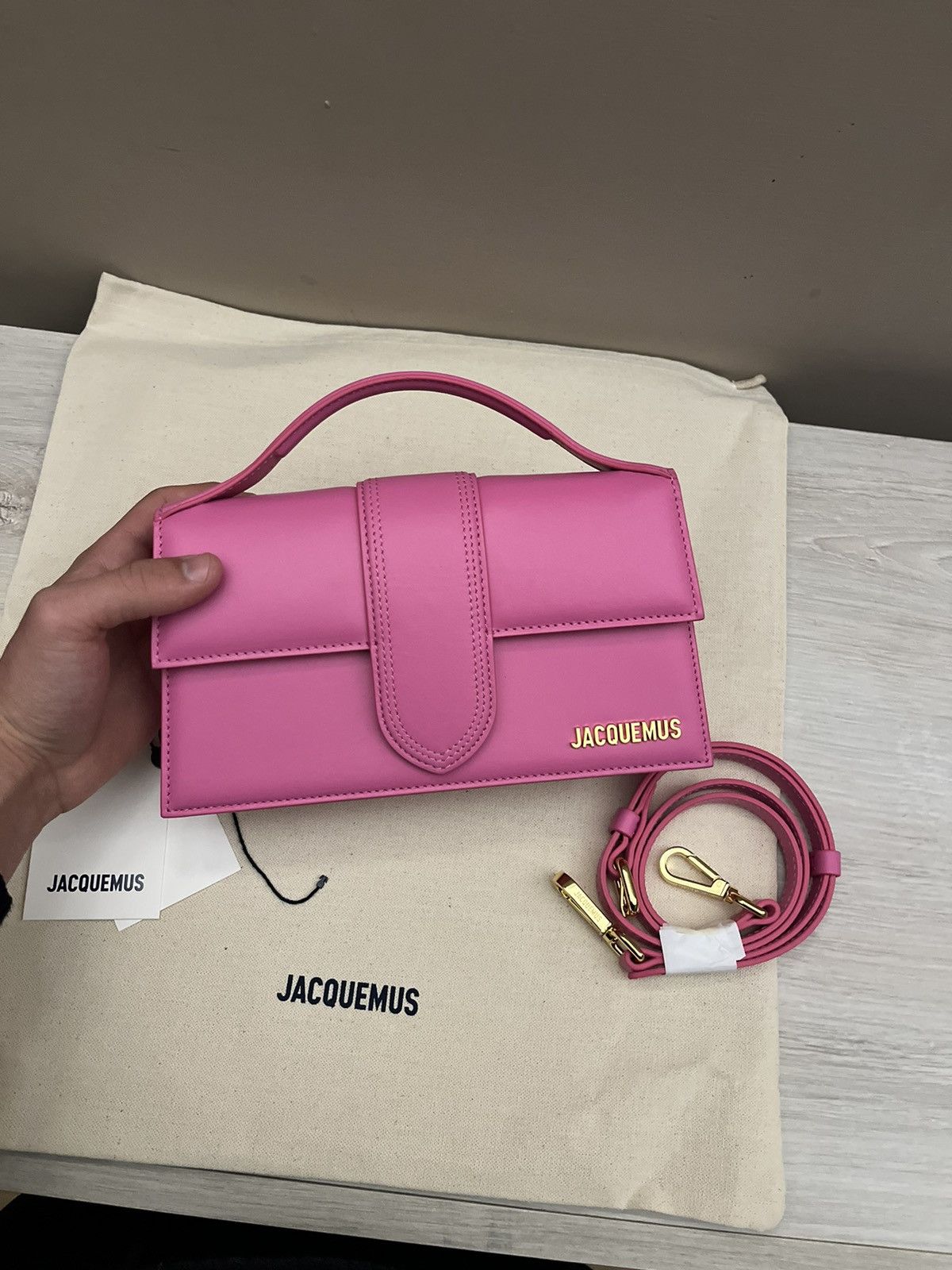 Jacquemus Jacquemus Le Grand Neon Pink Size ONE SIZE - 2 Thumbnail