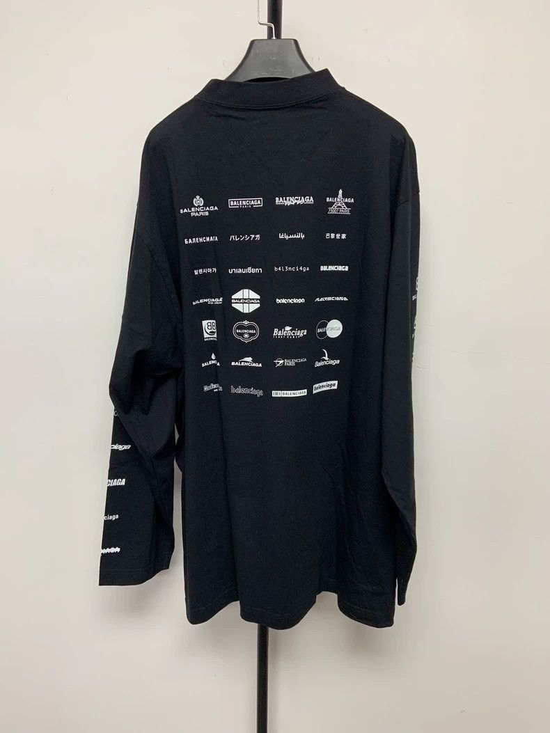 Balenciaga Balenciaga Full printed logo long sleeve Size US S / EU 44-46 / 1 - 2 Thumbnail