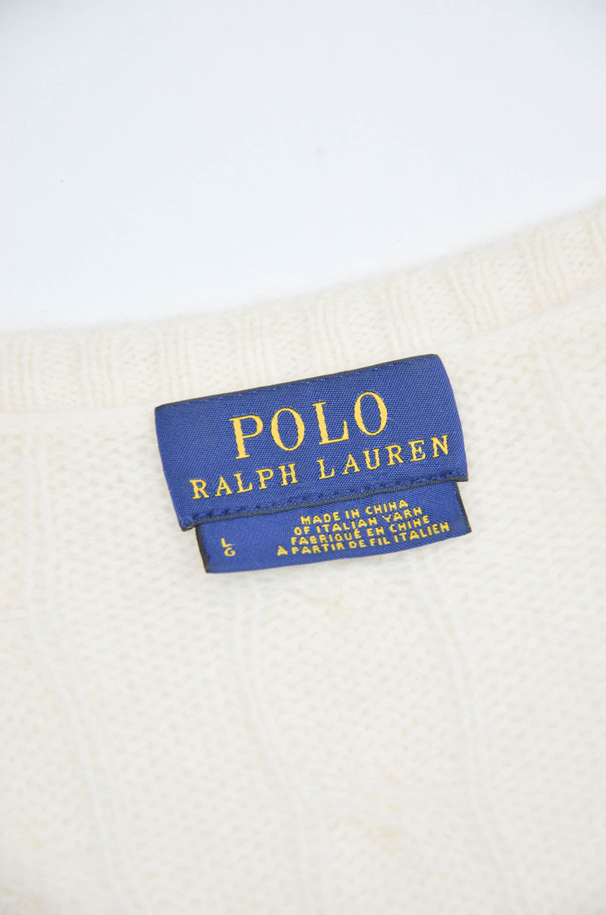 Polo Ralph Lauren Polo Ralph Lauren Cable Knit Sweater – Merino Cashmere L Size L / US 10 / IT 46 - 7 Thumbnail