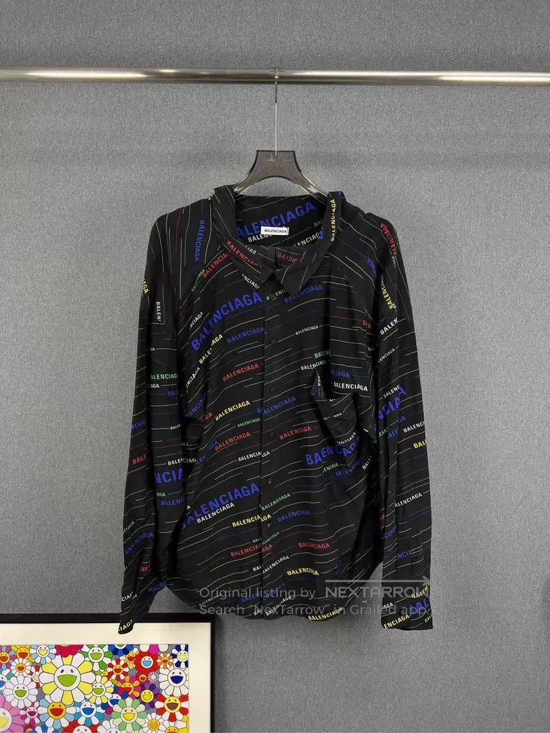 Balenciaga Balenciaga Colorful bullet screen shirt Size XXS / US 00 / IT 34 - 1 Thumbnail