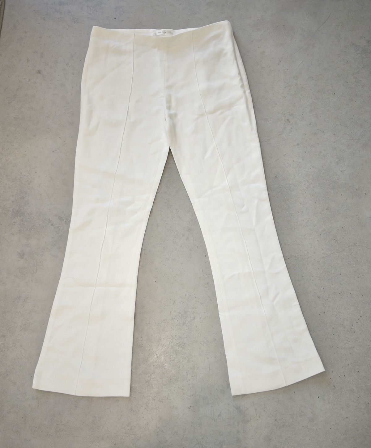 The Row The Row Women's White Stretch Wide Leg Viscose Pants. Size 2 Size 26" / US 2 / IT 38 - 1 Thumbnail