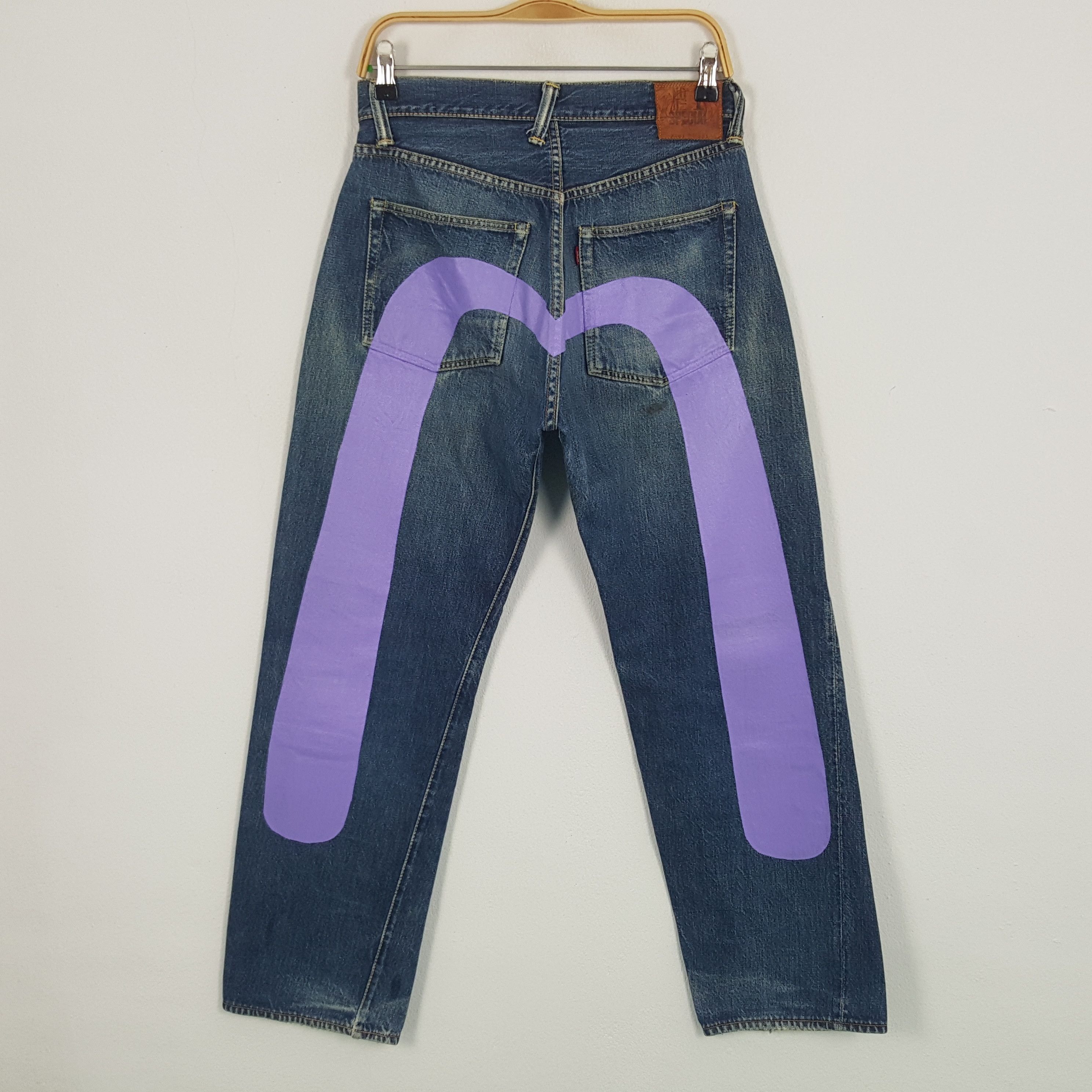 Evisu × Vintage Vintage Evisu Japan Custom Daicock Art Denim Jeans Size US 28 / EU 44 - 1 Thumbnail