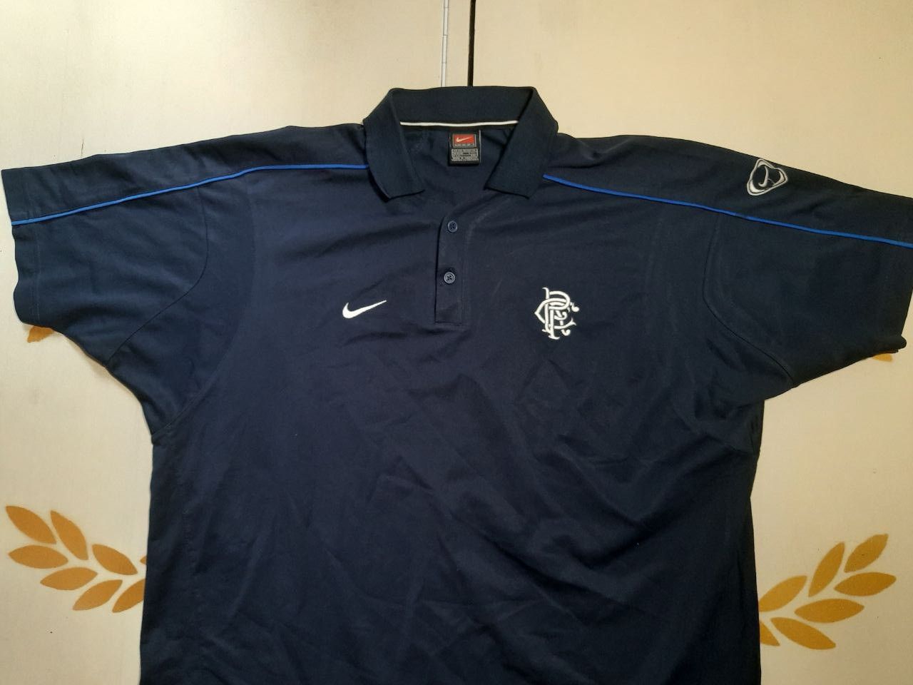Nike Nike Glasgow Rangers Training Polo Shirt 2001-2002 Size US XXL / EU 58 / 5 - 3 Thumbnail