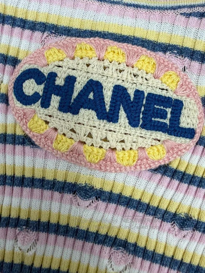 Chanel Chanel Colourful striped letter badge label knitted short Size XS / US 0-2 / IT 36-38 - 3 Thumbnail