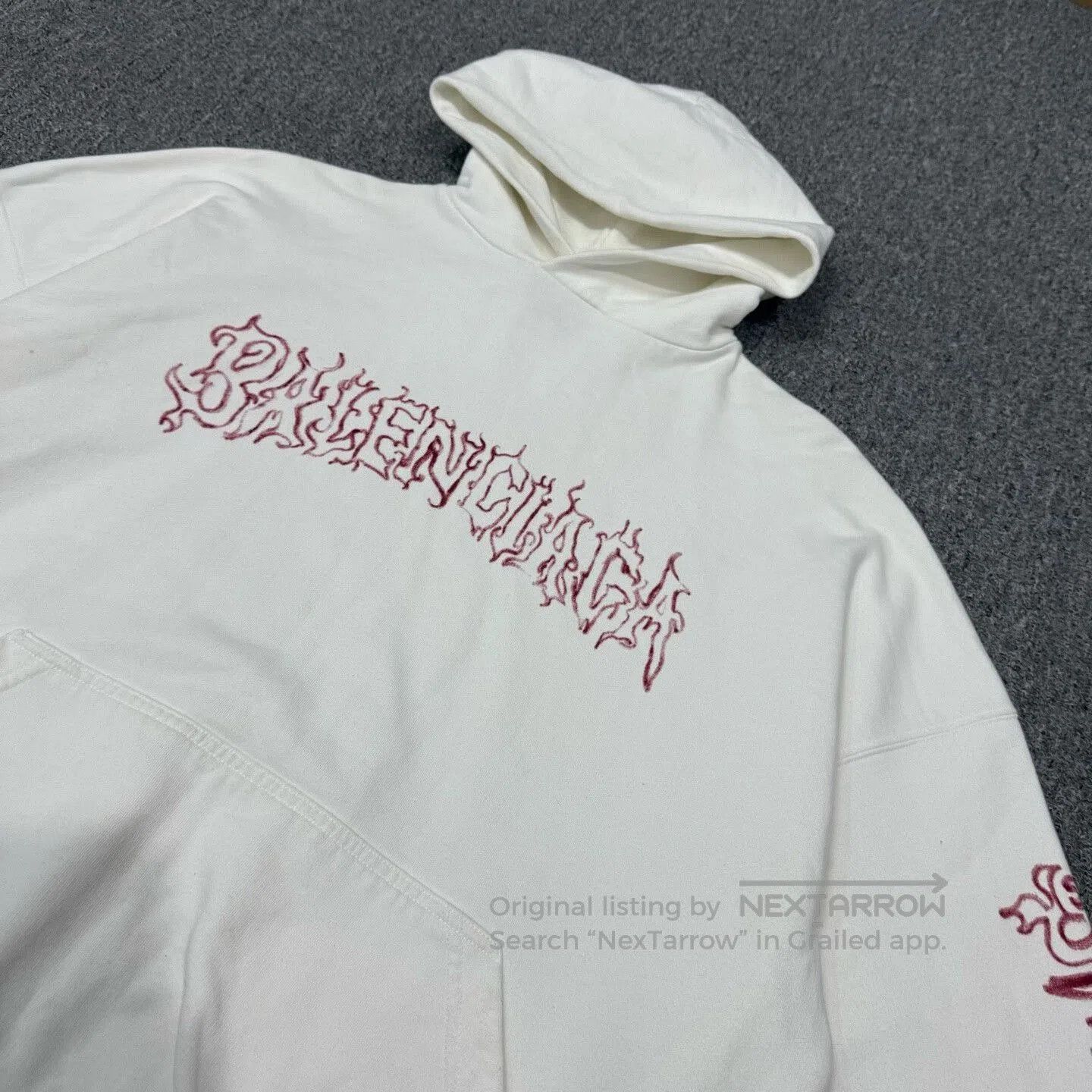 Balenciaga balenciaga flame logo hooded sweatshirt. Size US M / EU 48-50 / 2 - 3 Thumbnail