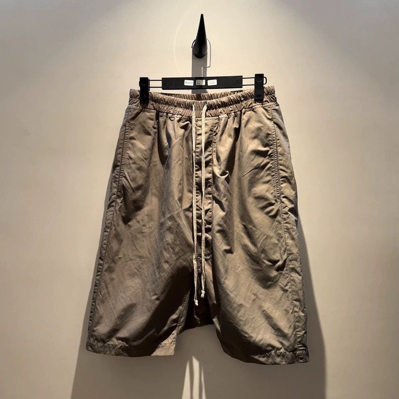 Rick Owens Rick Owens Rick Owens Nylon shorts with drawstring across Size US 30 / EU 46 - 1 Thumbnail
