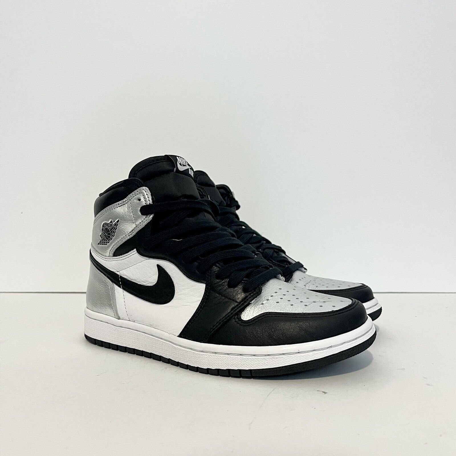 Jordan Brand 2020 Nike Air Jordan 1 Retro Hi Silver Toe CD0461 001 VNDS Size US 6.5 / IT 36.5 - 3 Thumbnail