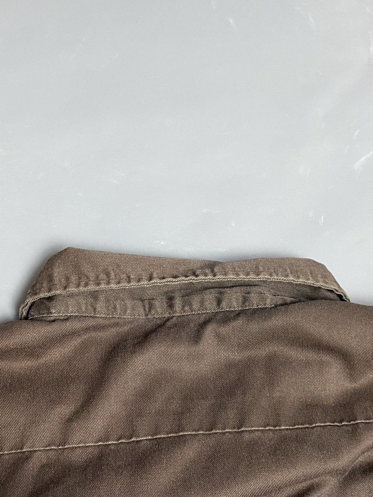 Dickies Vtg Dickies Work Faded Shirt Long Sleeve Brown/Khaki Size XL Size US XL / EU 56 / 4 - 14 Thumbnail