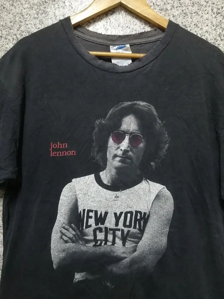 Band Tees × Vintage JOHN LENNON VINTAGE 90S SUN FADED Size US L / EU 52-54 / 3 - 3 Thumbnail