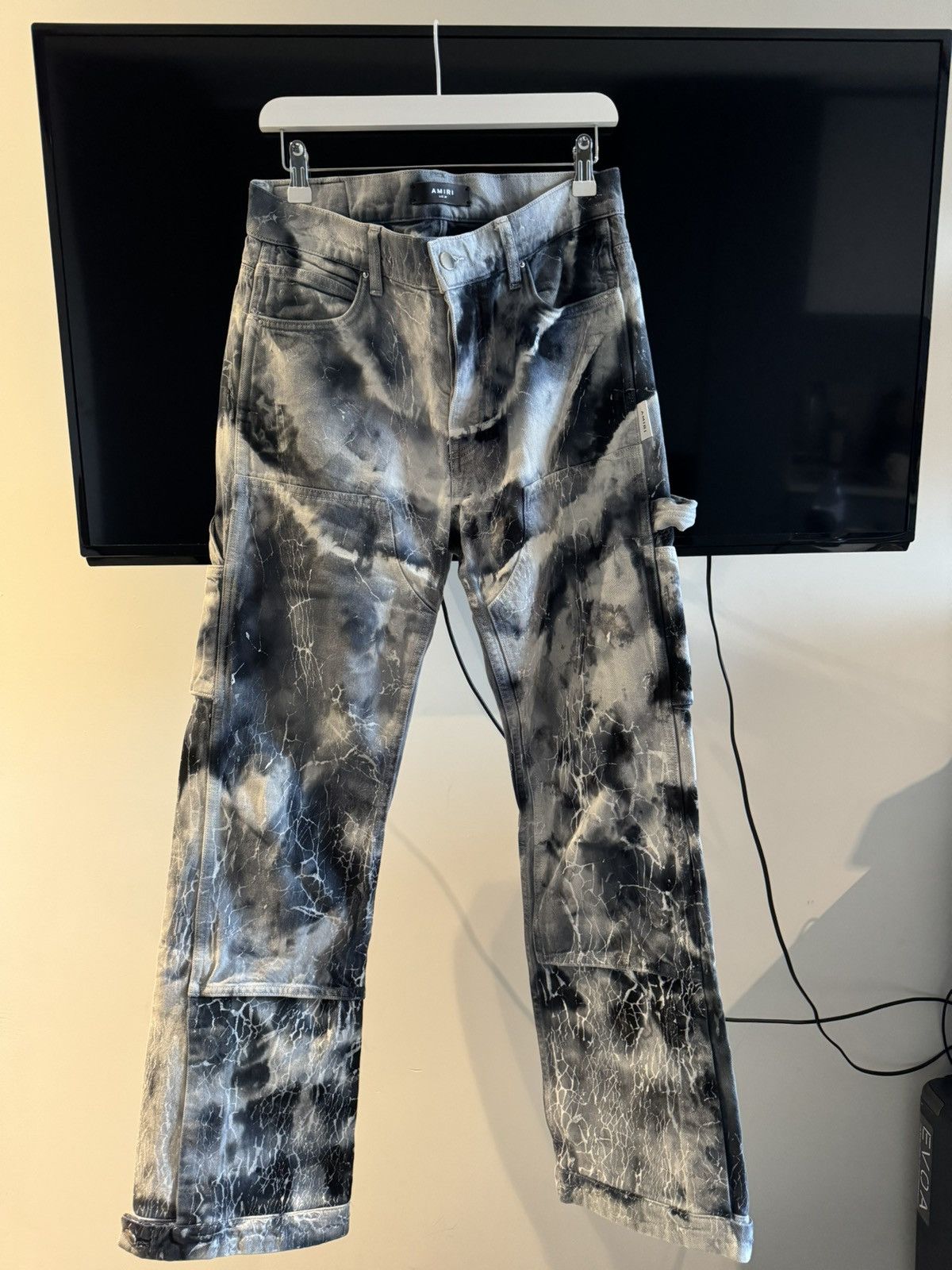 Amiri Amiri Tie-Dye Double Knee Carpenter Jeans Size US 29 - 4 Thumbnail