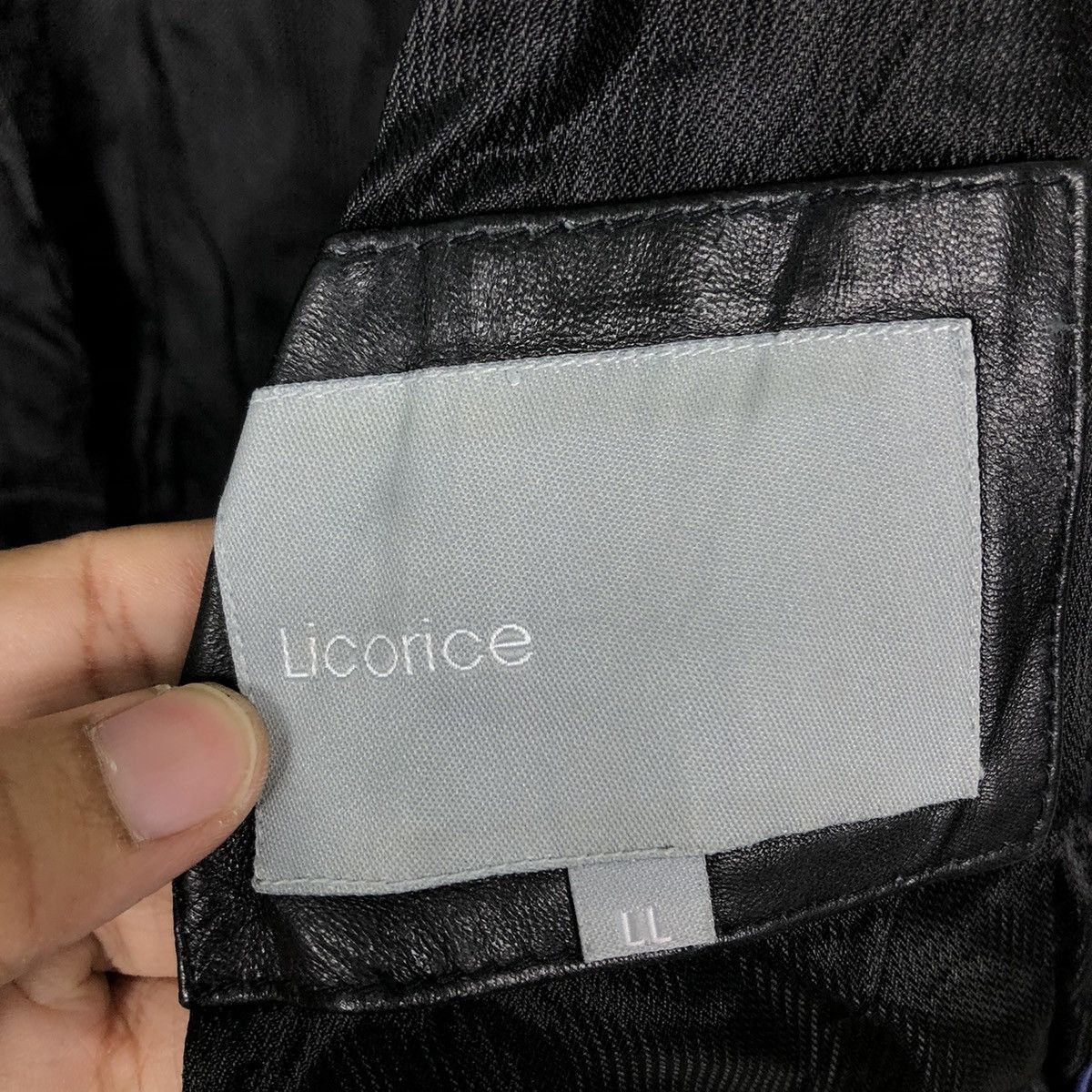 Issey Miyake 🔥Rare Licorice Genuine Leather Jacket Issey Miyake Size US L / EU 52-54 / 3 - 12 Thumbnail