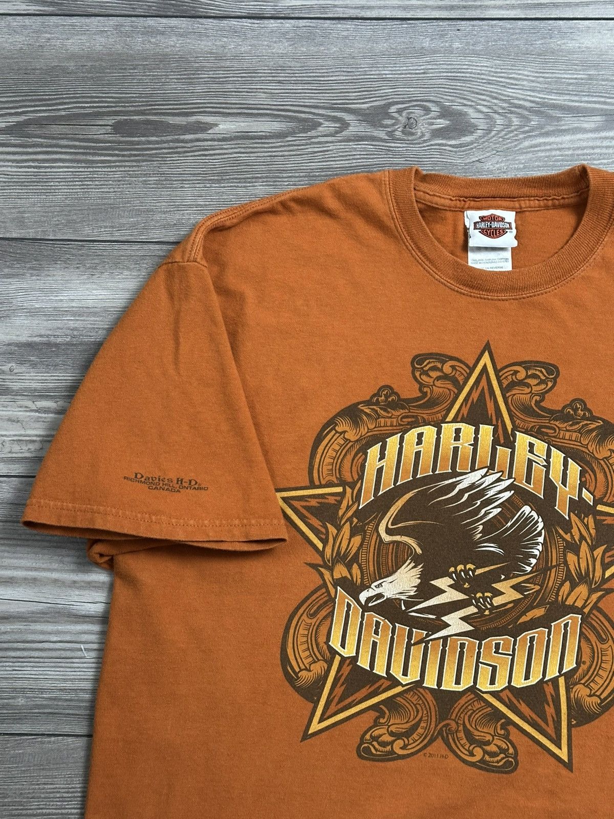 Harley Davidson × Vintage Harley Davidson Eagle T Shirt Size US XL / EU 56 / 4 - 5 Thumbnail