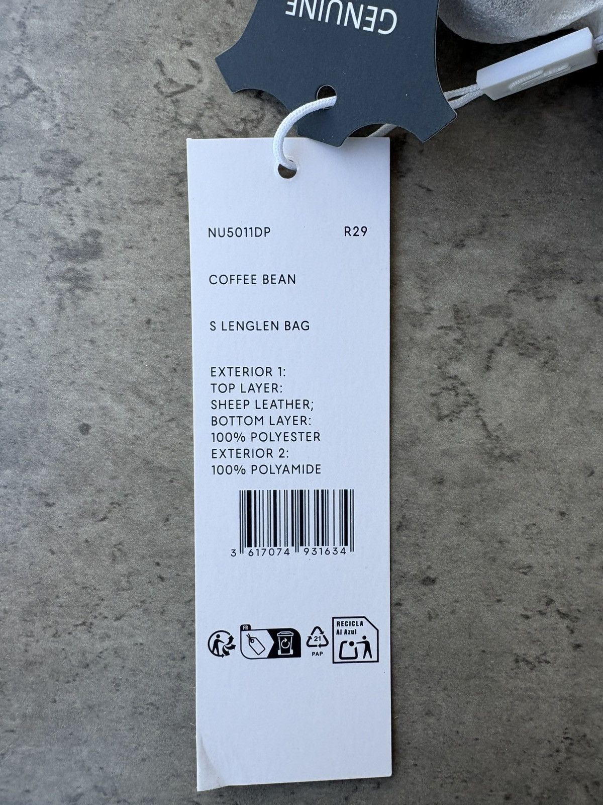 Lacoste Lacoste S LENGLEN BAG Coffee Bean Size ONE SIZE - 7 Thumbnail