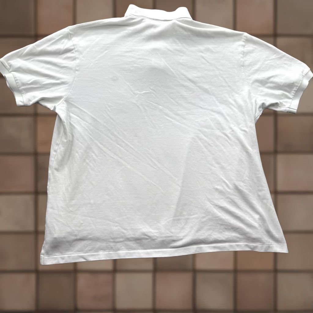 Polo Ralph Lauren Polo Ralph Lauren Polo Shirt Mens 3XB Big White Solid Cotton Pony Logo Casual Size US XXL / EU 58 / 5 - 1 Thumbnail