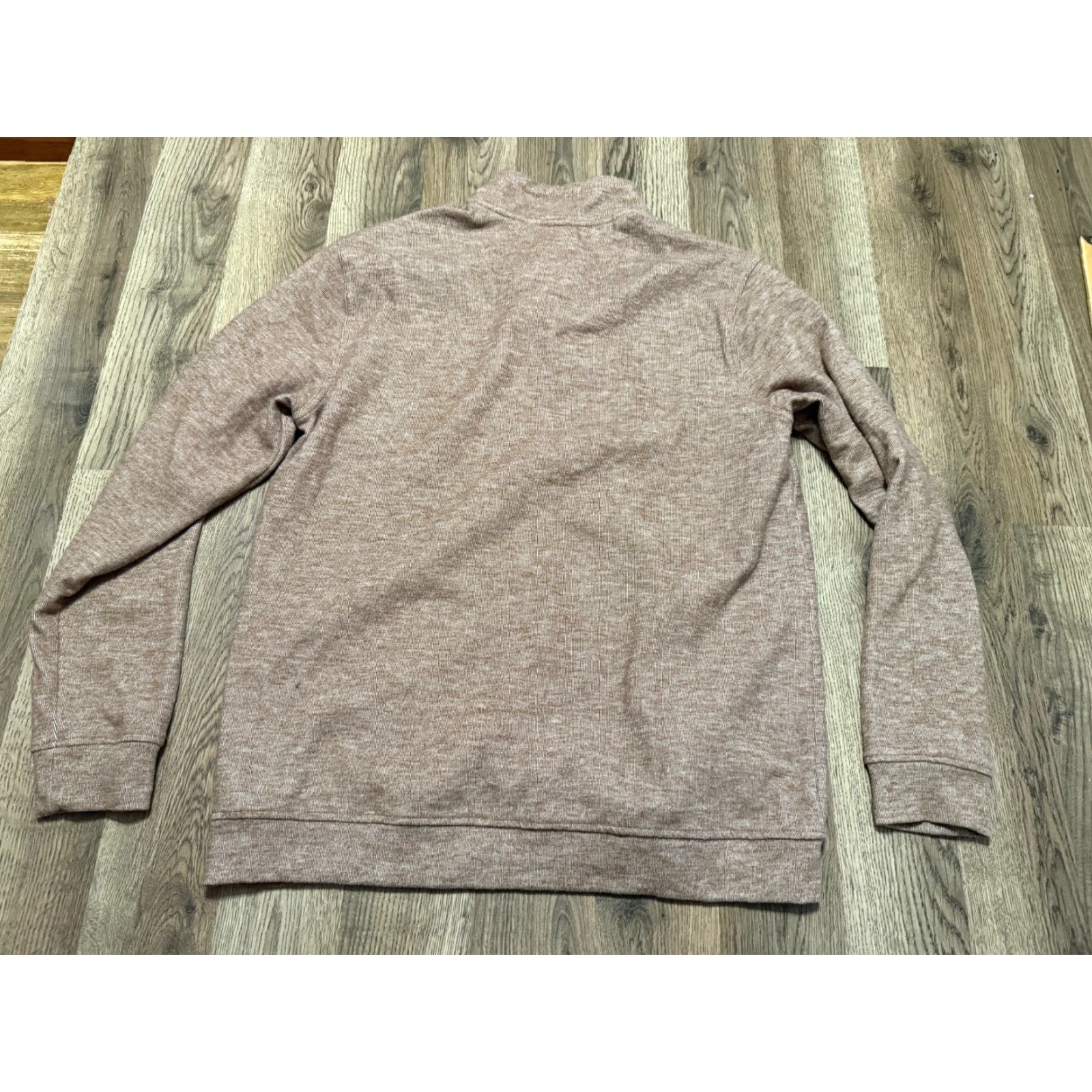 George George Sweater Mens Medium Brown Long Sleeve 1/4 Zipper Pullover Regular Knit Size US M / EU 48-50 / 2 - 2 Thumbnail