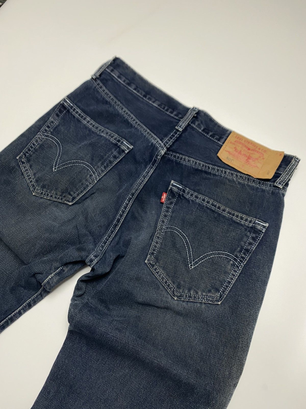 Levi's Levis 501 Straight Cut Blue jeans denim W32 Size US 33 - 9 Thumbnail