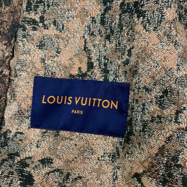Louis Vuitton LOUIS VUITTON Camo Patchwork Tapestry Denim Jacket Size US L / EU 52-54 / 3 - 6 Thumbnail