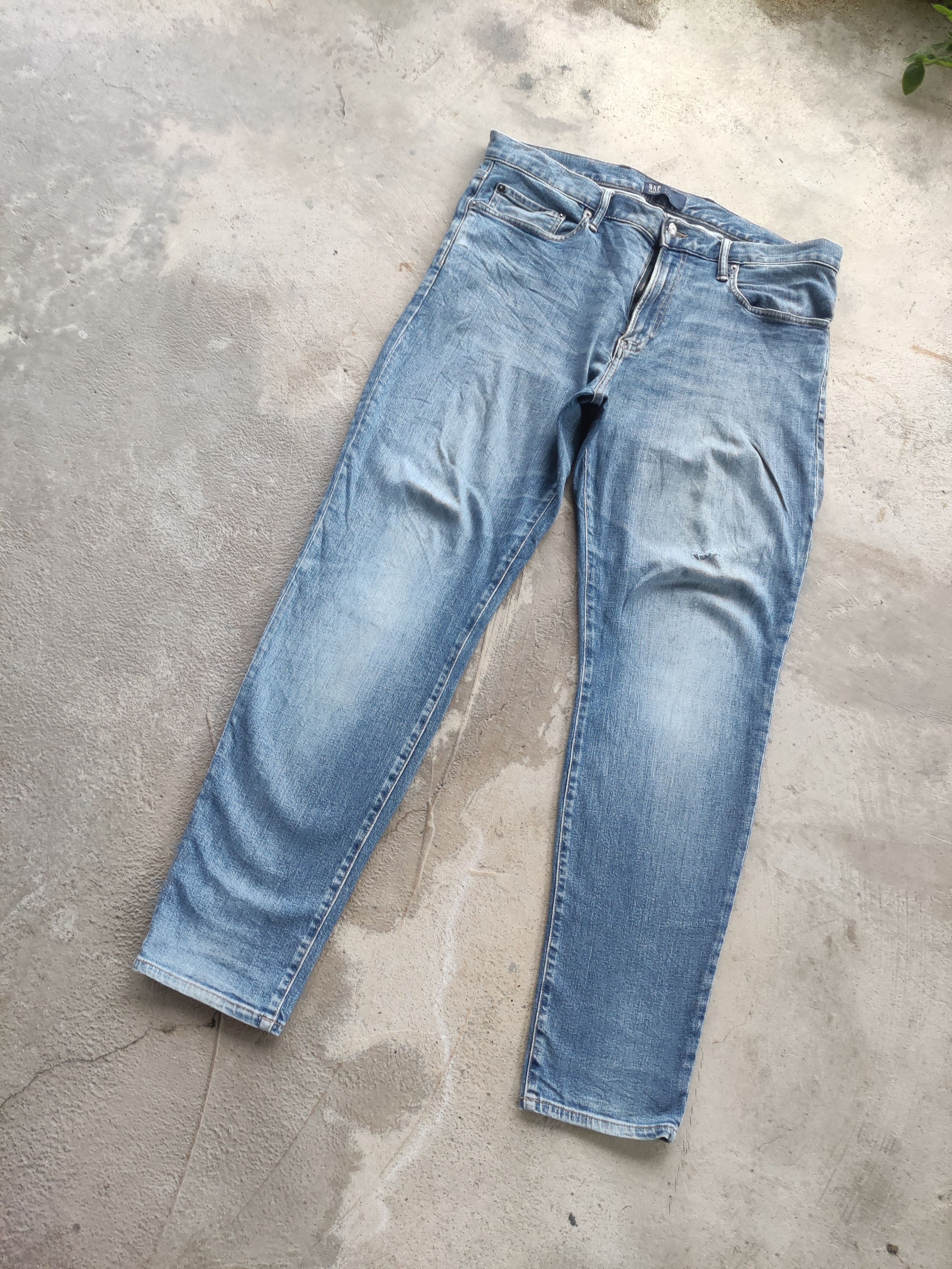 Gap Vintage GAP Jean Distressed Faded Denim Waist 40 Size US 40 / EU 56 - 2 Thumbnail