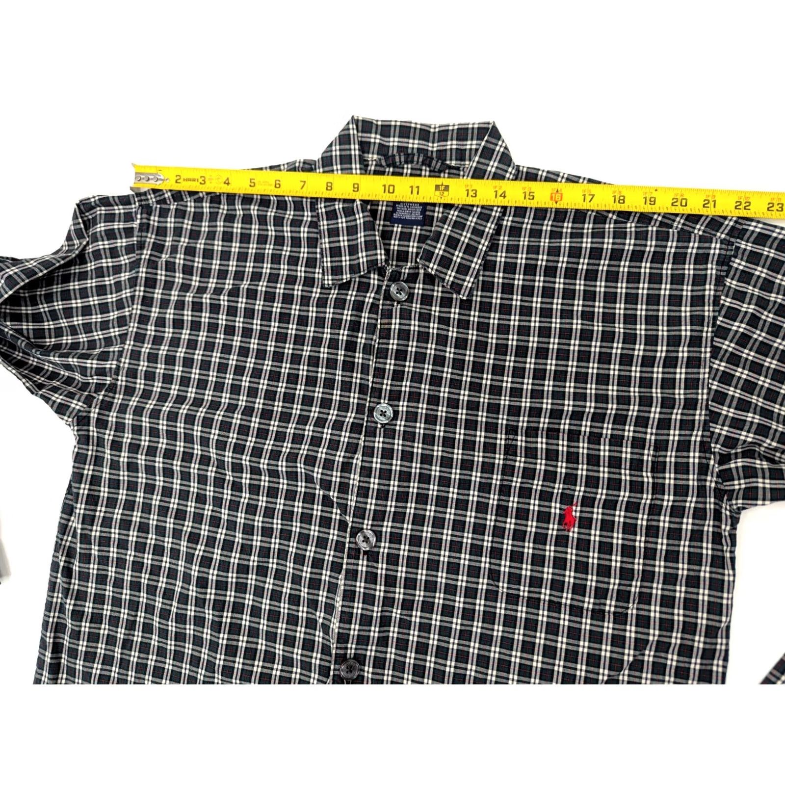 Polo Ralph Lauren VINTAGE Polo Ralph Lauren Shirt Mens S Green Plaid Check Lightweight Cotton Button Full Button Closure Sleepwear Size US S / EU 44-46 / 1 - 6 Thumbnail