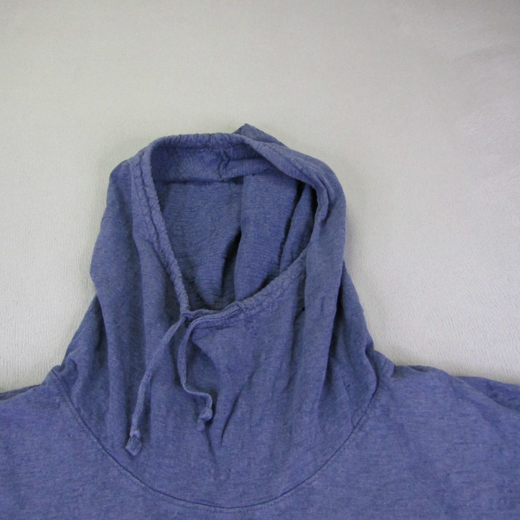 Vintage Cabelas Hoodie Womens Large Blue Distressed Thumbholes Funnel Neck Sweater Size L / US 10 / IT 46 - 2 Thumbnail