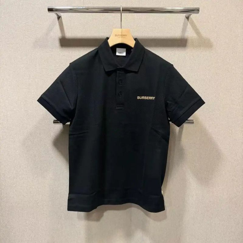 Burberry Burberry Black Logo Men's Short Sleeve Polo Size US M / EU 48-50 / 2 - 1 Thumbnail