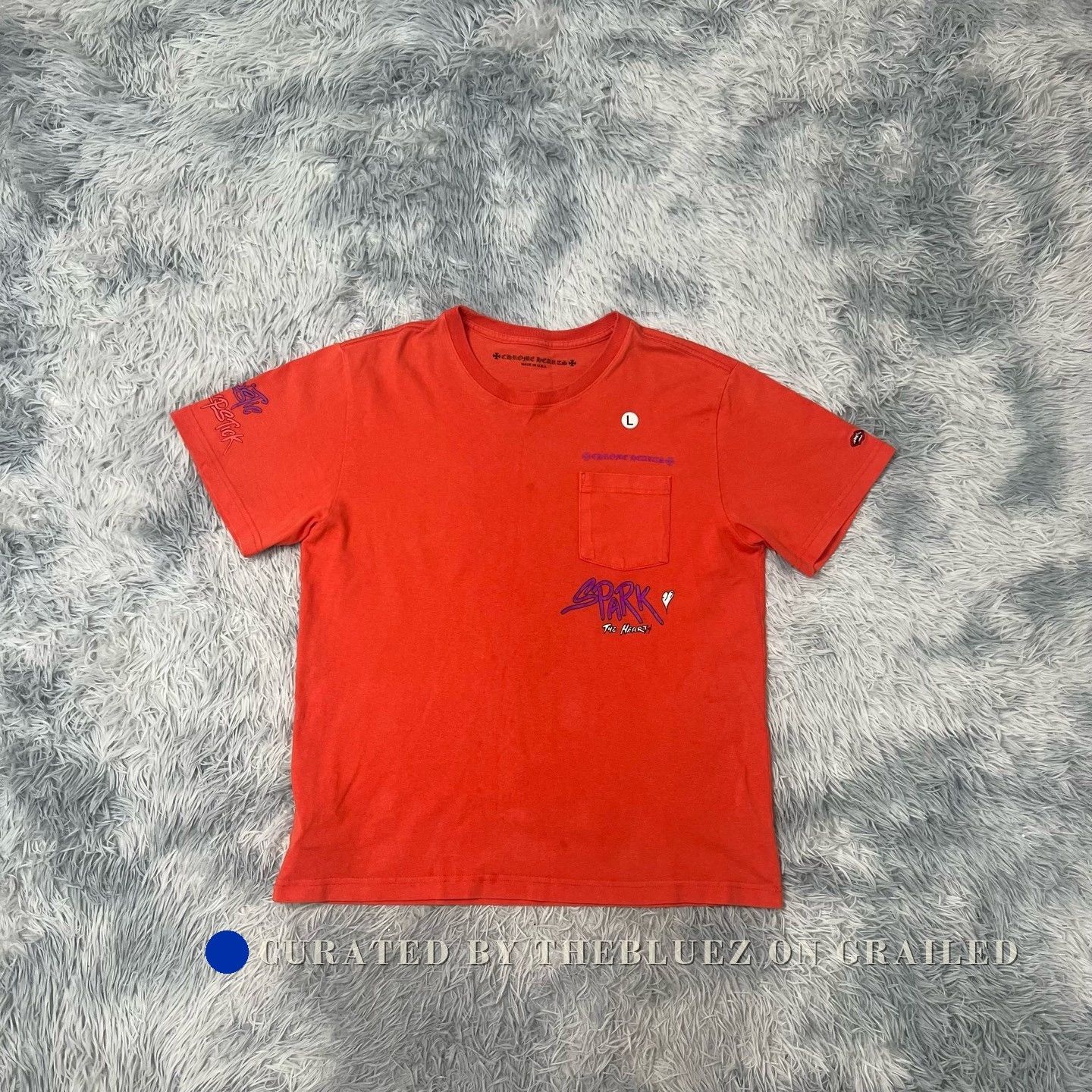 Chrome Hearts CHROME HEARTS Matty Boy Link Build T Shirt ORANGE