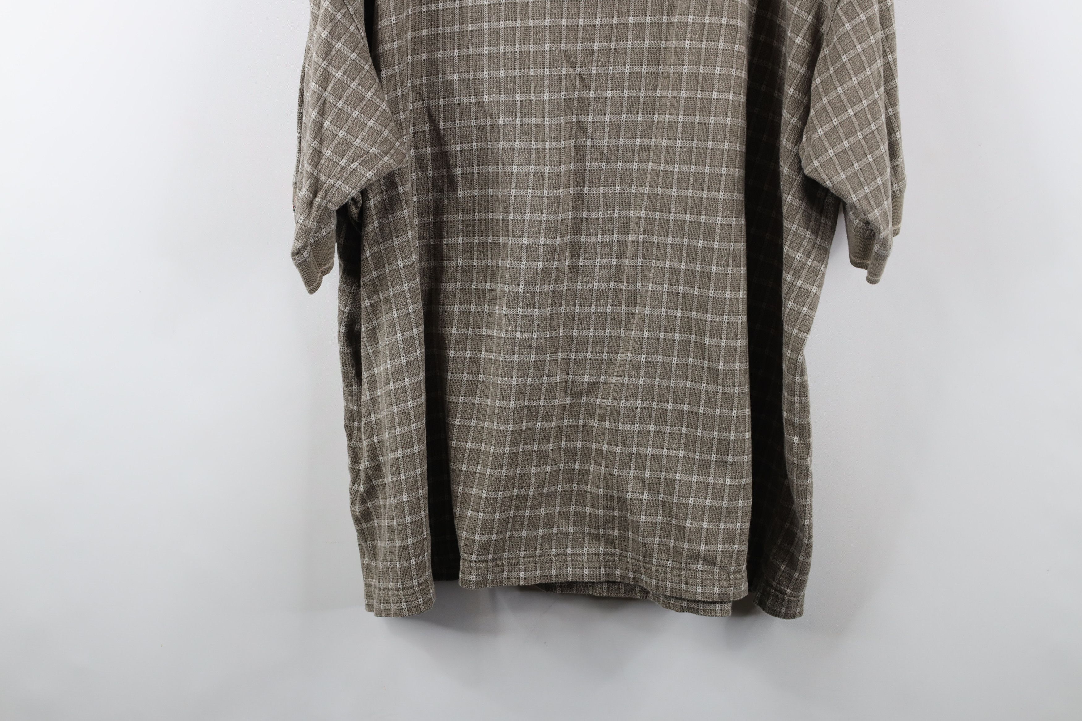 Vintage Vintage 90s Streetwear Checkered Knit Collared Polo Shirt Size US XXL / EU 58 / 5 - 12 Thumbnail