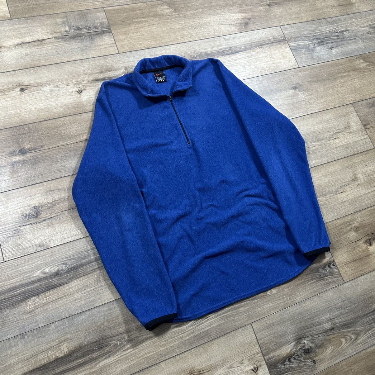 Nike Vintage 90s Nike Alpha Project Blue Fleece Quarter Zip Size US XL / EU 56 / 4 - 2 Thumbnail