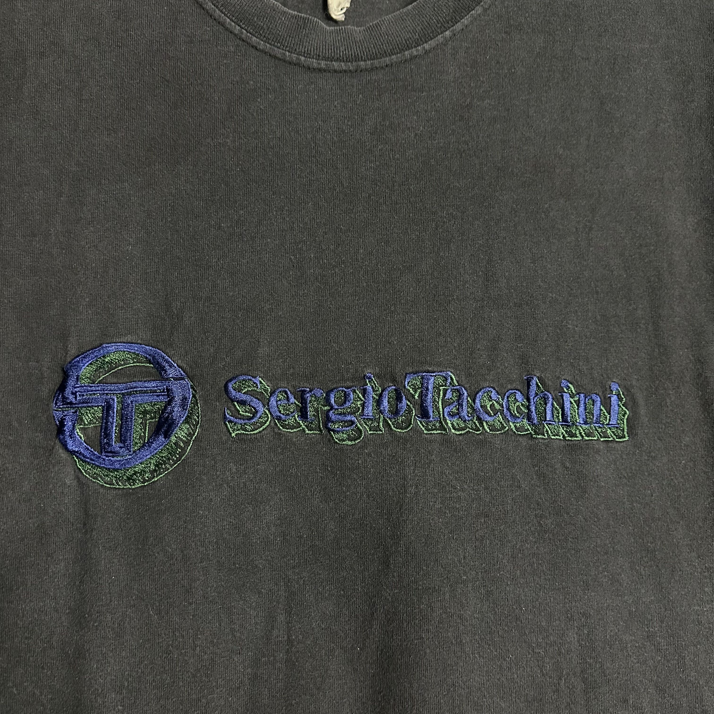 Sergio Tacchini 🔥RARE🔥Vintage Sergio Tacchini Spell Out T-shirt Size US XL / EU 56 / 4 - 3 Thumbnail