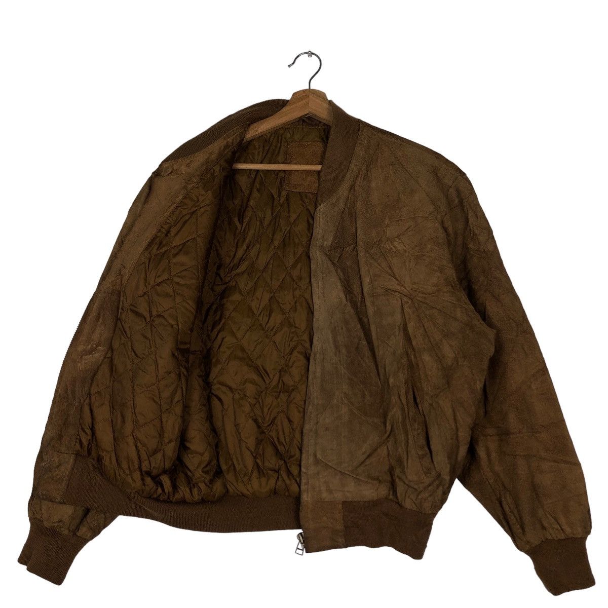 Japanese Brand 🔥Vtg Bomber Jacket Genuine Leather Japan Made Size US M / EU 48-50 / 2 - 9 Thumbnail