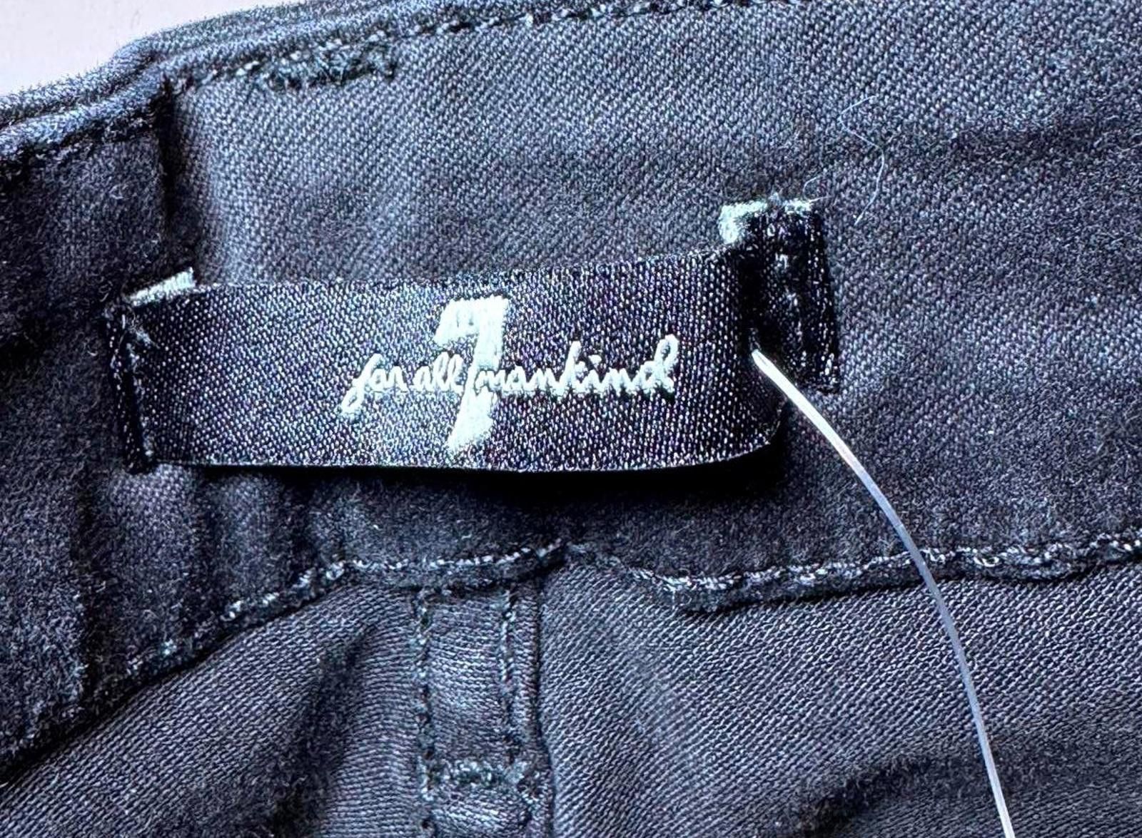 7 For All Mankind Stylish 7 for All Mankind Black Denim Jeans Size 32" / US 10 / IT 46 - 3 Thumbnail