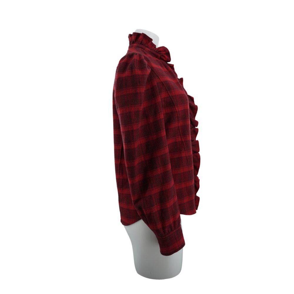 Isabel Marant Isabel Marant Etoile Ruffle Plaid Blouse Size Small Size S / US 4 / IT 40 - 3 Thumbnail