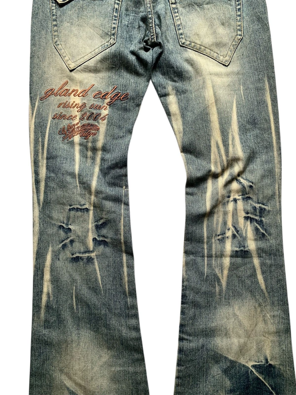 Japanese Brand g-land edge ripped distressed flared y2k grunge style Size US 31 - 5 Thumbnail