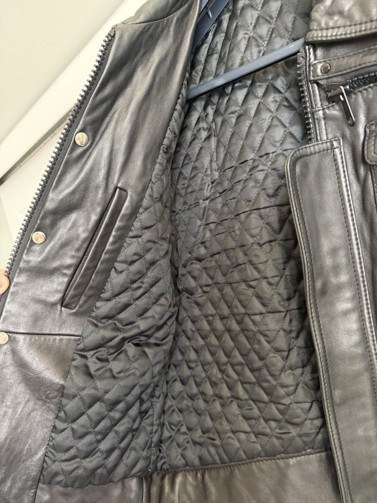 Hedi Slimane Stud Homme L-Zip Leather Jacket Size US M / EU 48-50 / 2 - 4 Thumbnail
