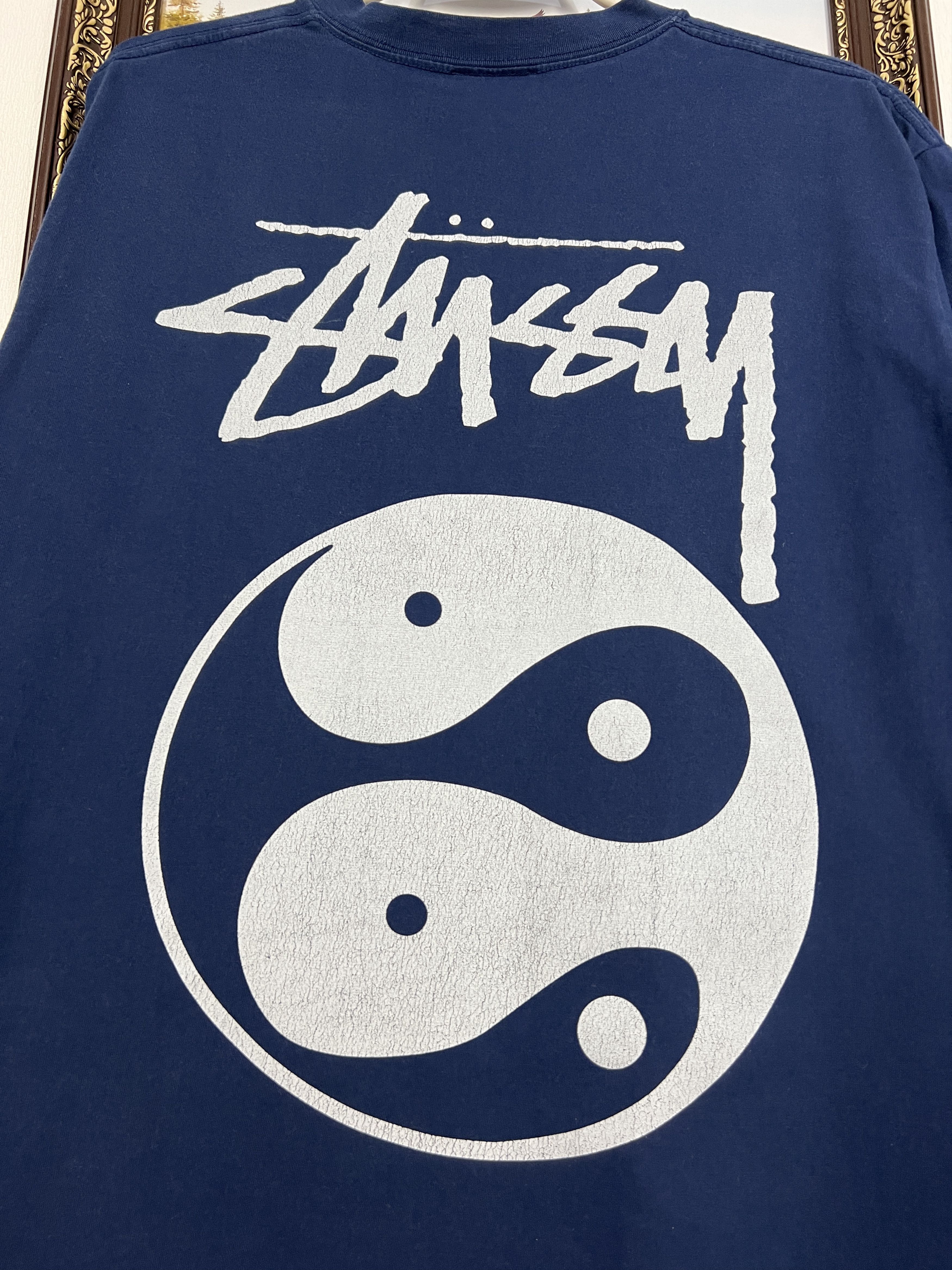 Vintage Stussy Shirt 8 Ball Y2K Over Print Big Logo Tee Jersey Size US M / EU 48-50 / 2 - 9 Thumbnail