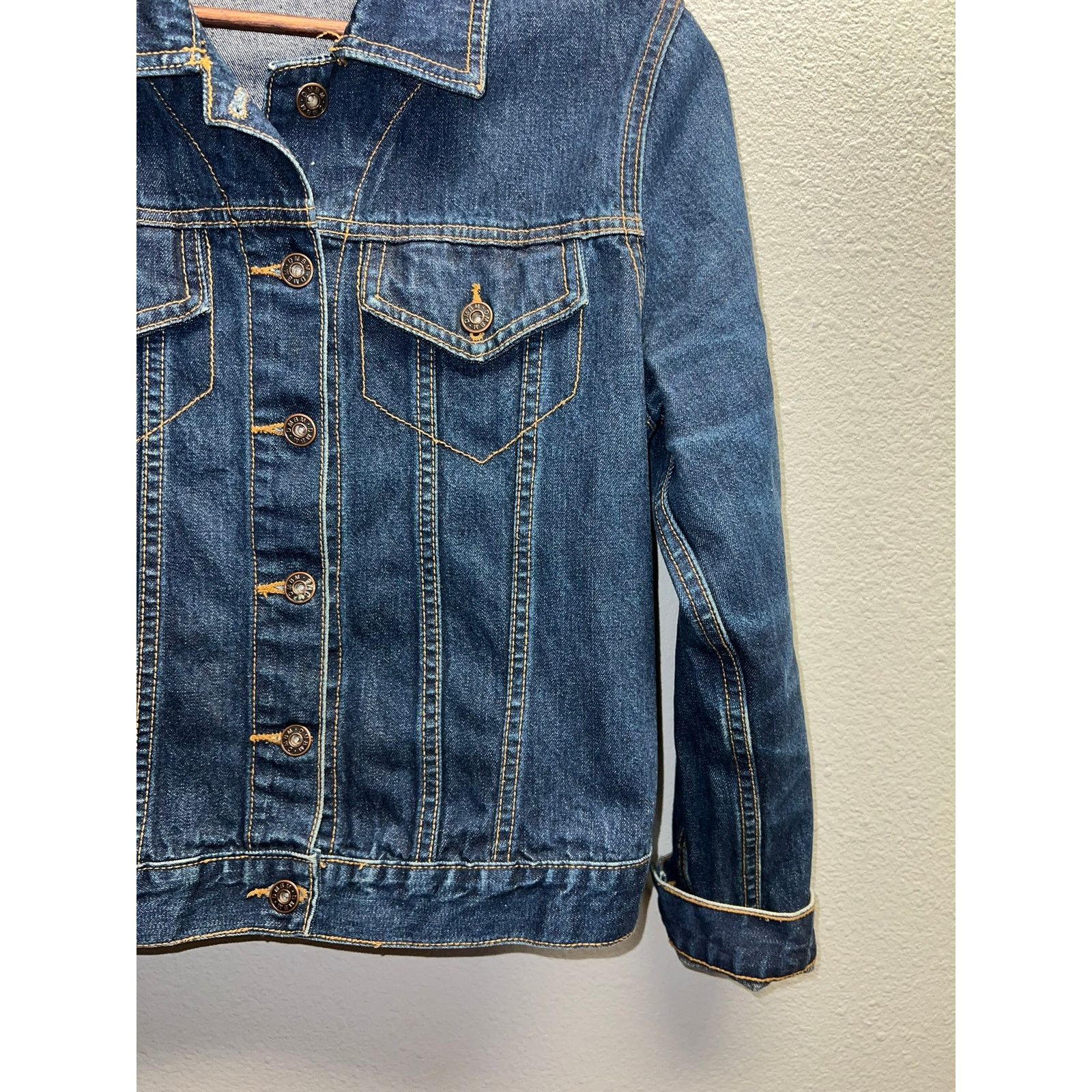 Vintage Vintage Womens Denim Jacket DMBM Jeans Blue Top Women Large Size L / US 10 / IT 46 - 4 Thumbnail